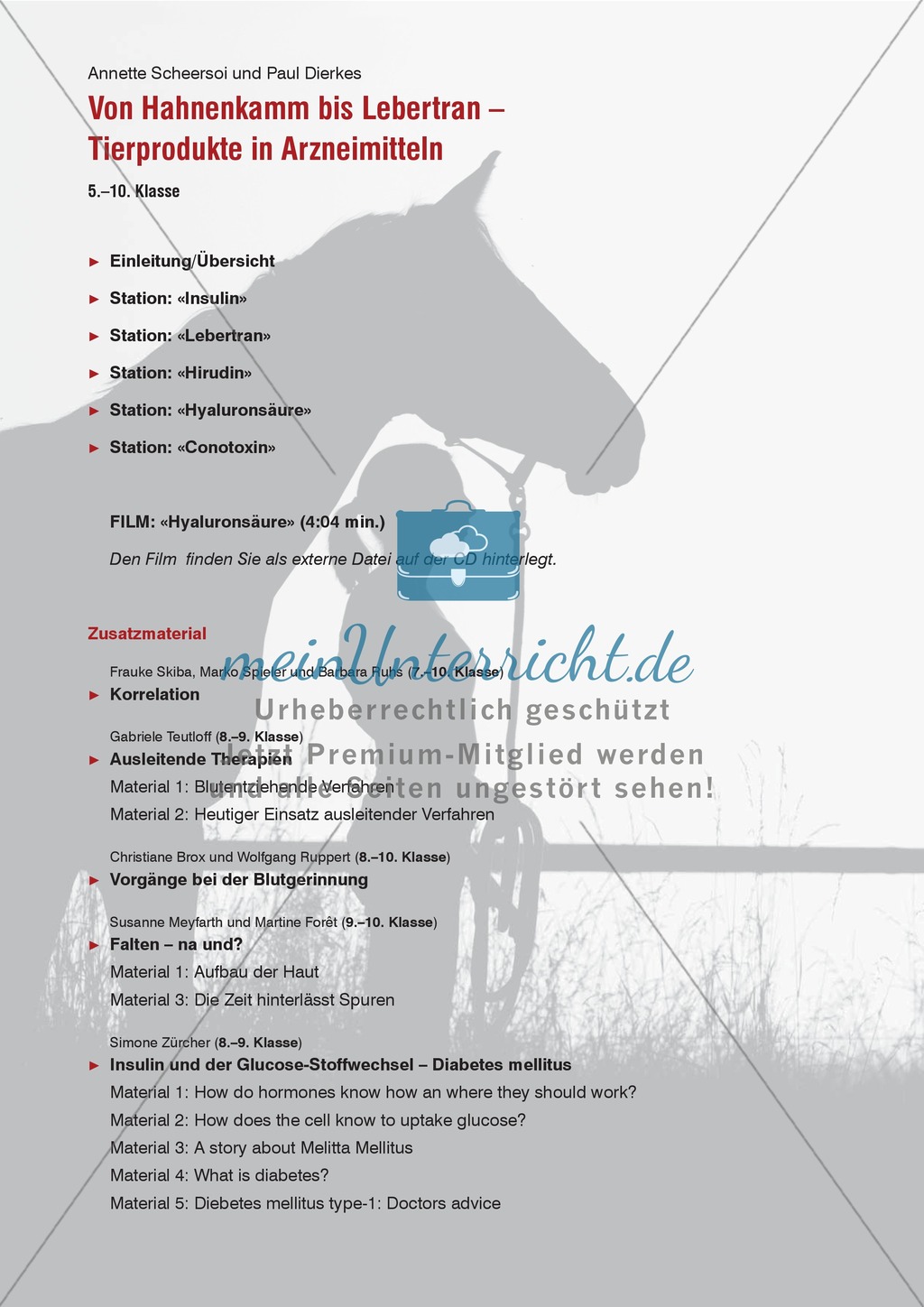 Tier und Mensch: Tierprodukte in Arzneimitteln Preview 2