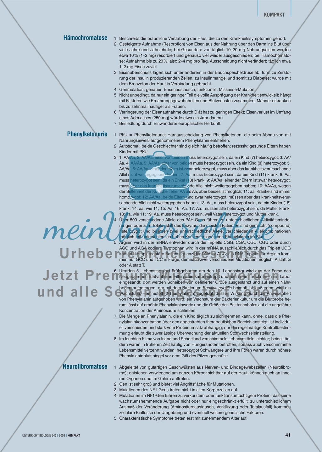 Genetik: Untersuchung erblich bedingter Erkrankungen der Leber am Beispiel der Phenylketonurie Preview 6
