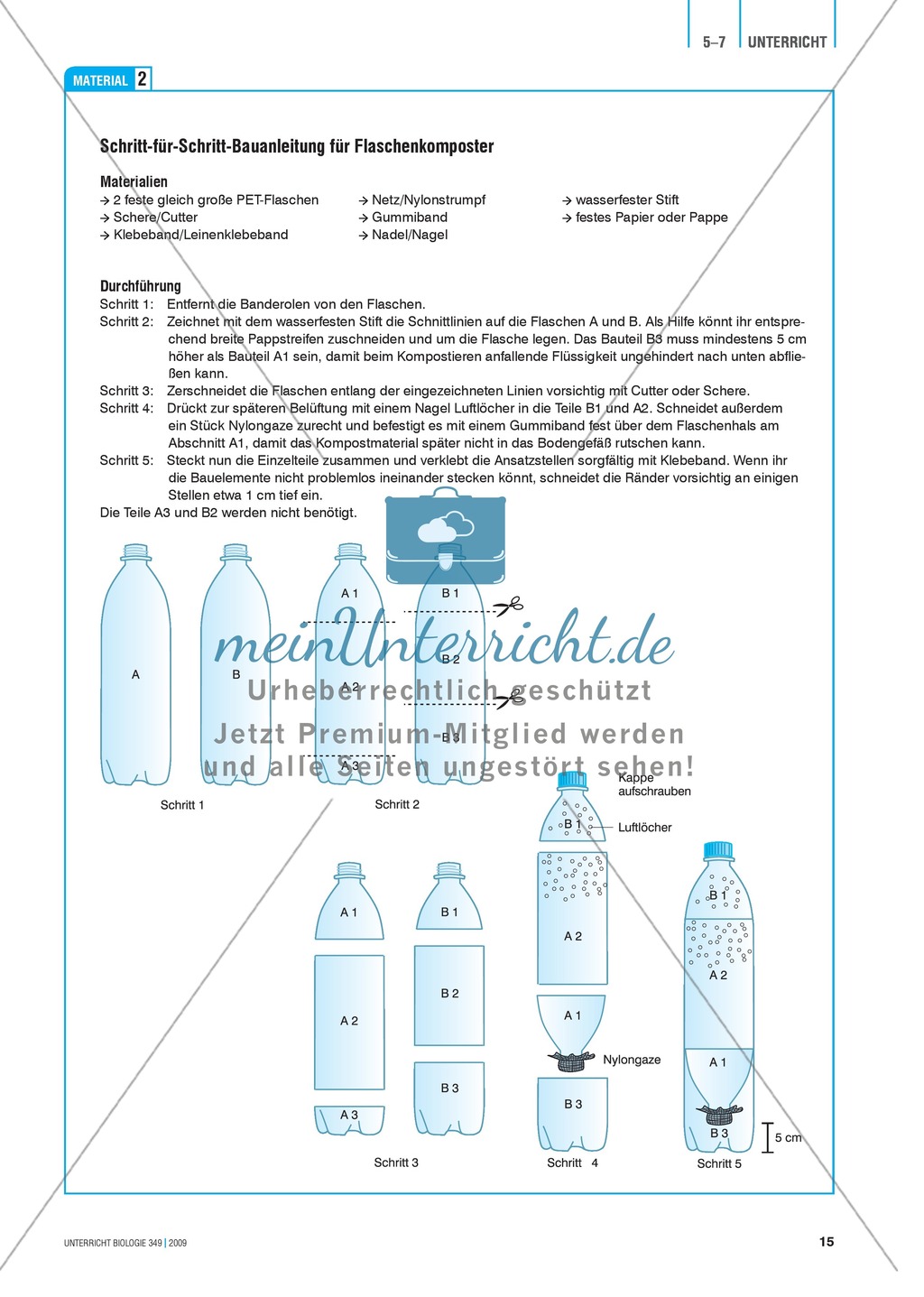 Stoffkreisläufe: Modell zur Kompostierung mittels einer Plastikflasche Preview 4