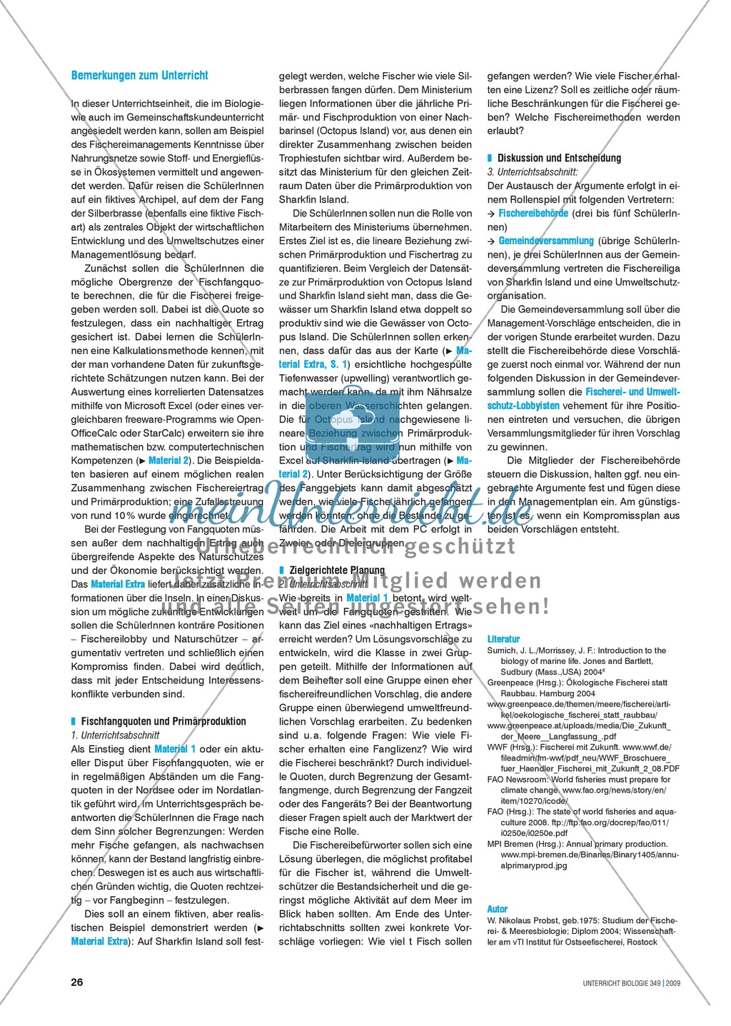 Stoff- und Energieflüsse in einem marinen Ökosystem entdecken und verstehen am Beispiel von Fischfang Preview 2