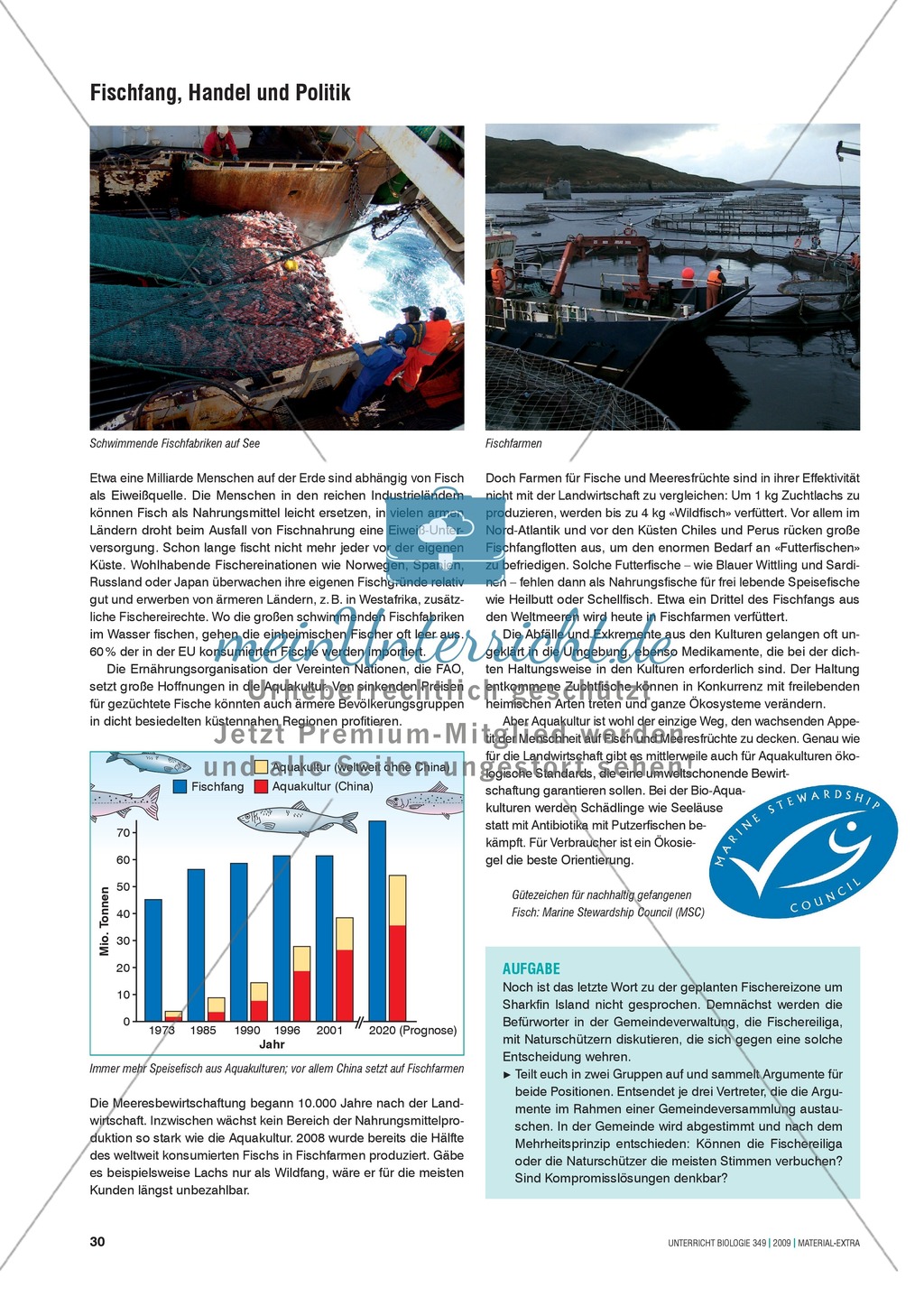 Stoff- und Energieflüsse in einem marinen Ökosystem entdecken und verstehen am Beispiel von Fischfang Preview 6