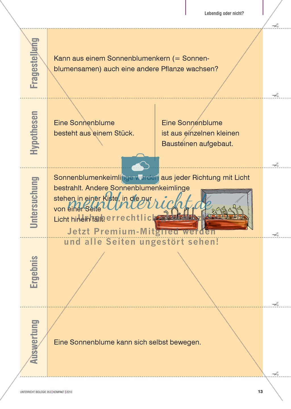 Kartenlegespiel zum naturwissenschaftlichen Forschen über die Eigenschaften verschiedener Lebewesen. Mit ausführlicher Anleitung Preview 12