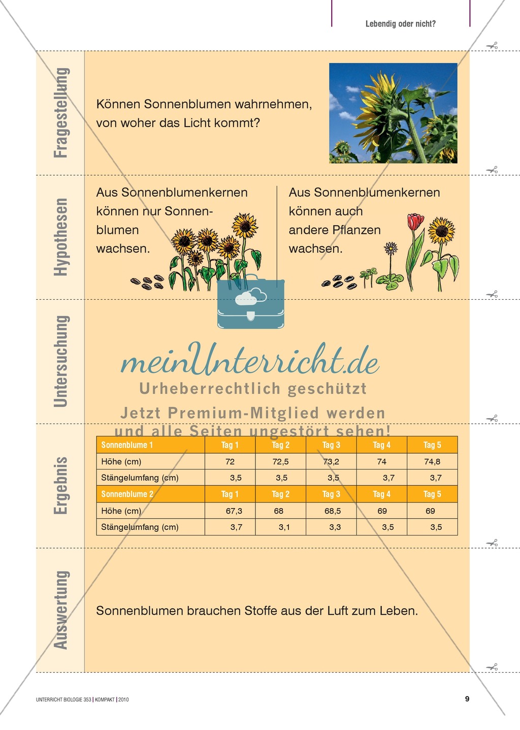 Kartenlegespiel zum naturwissenschaftlichen Forschen über die Eigenschaften verschiedener Lebewesen. Mit ausführlicher Anleitung Preview 8