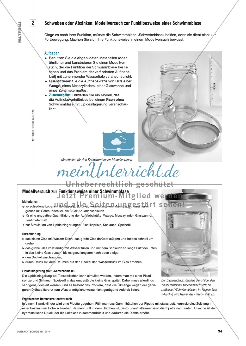 Die Funktionsweise der Schwimmblase im Modell erkunden und verstehen: Preview 4