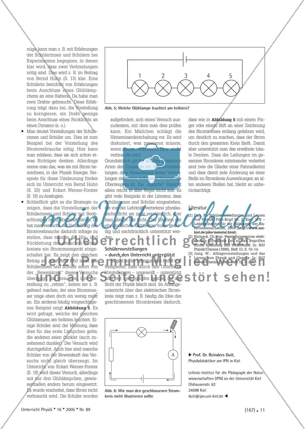 Der einfache elektrische Stromkreis - Fachliche Sicht und Schülervorstellungen Preview 3
