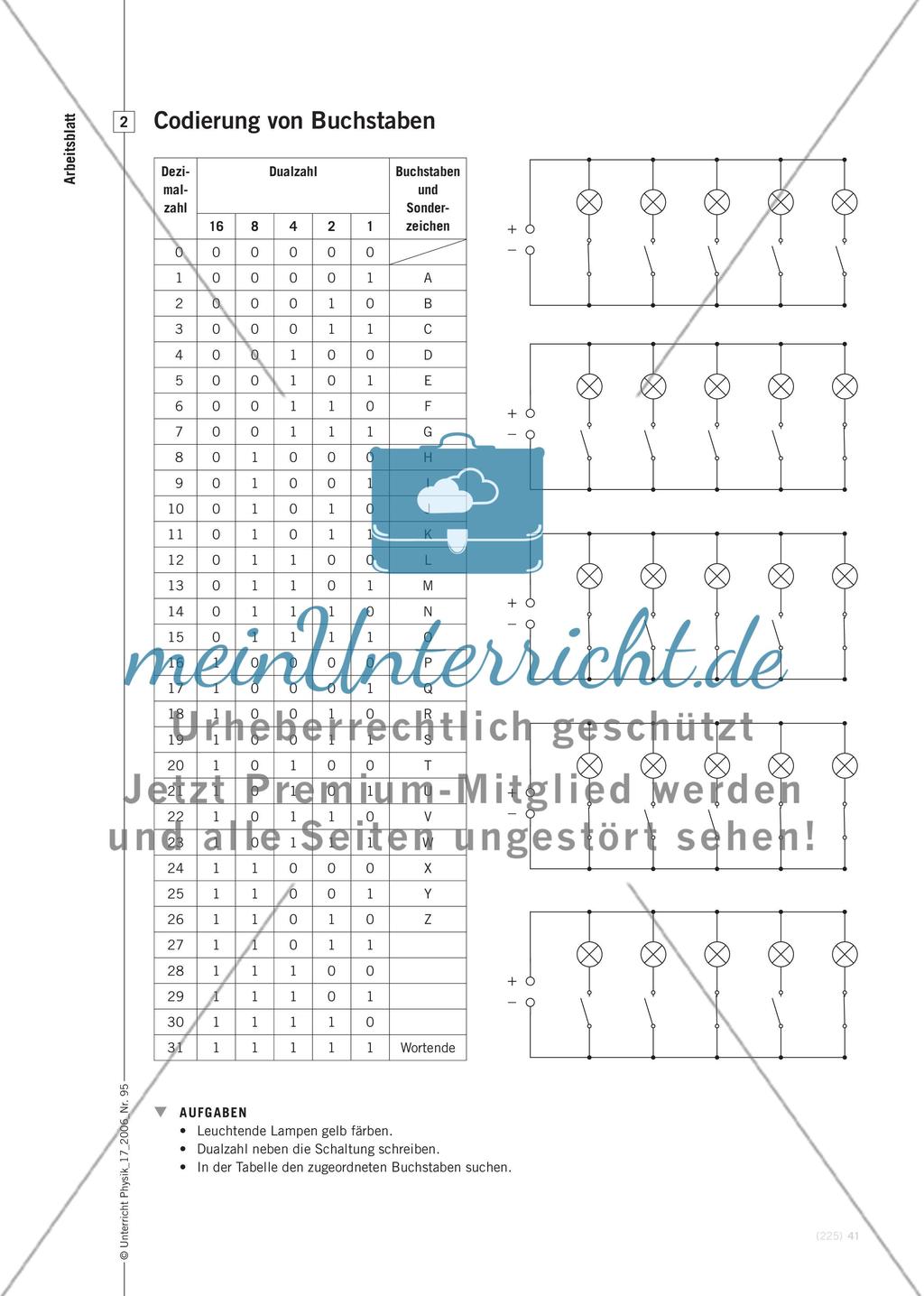 Darstellung von Dualzahlen mit einer Parallelschaltung von Glühlampen Preview 4