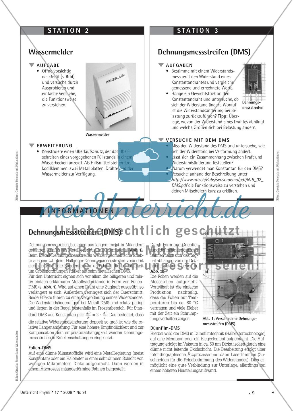 Sensorik mit Widerständen - Erkundung verschiedener Geräte und ihrer Funktionsweise Preview 3