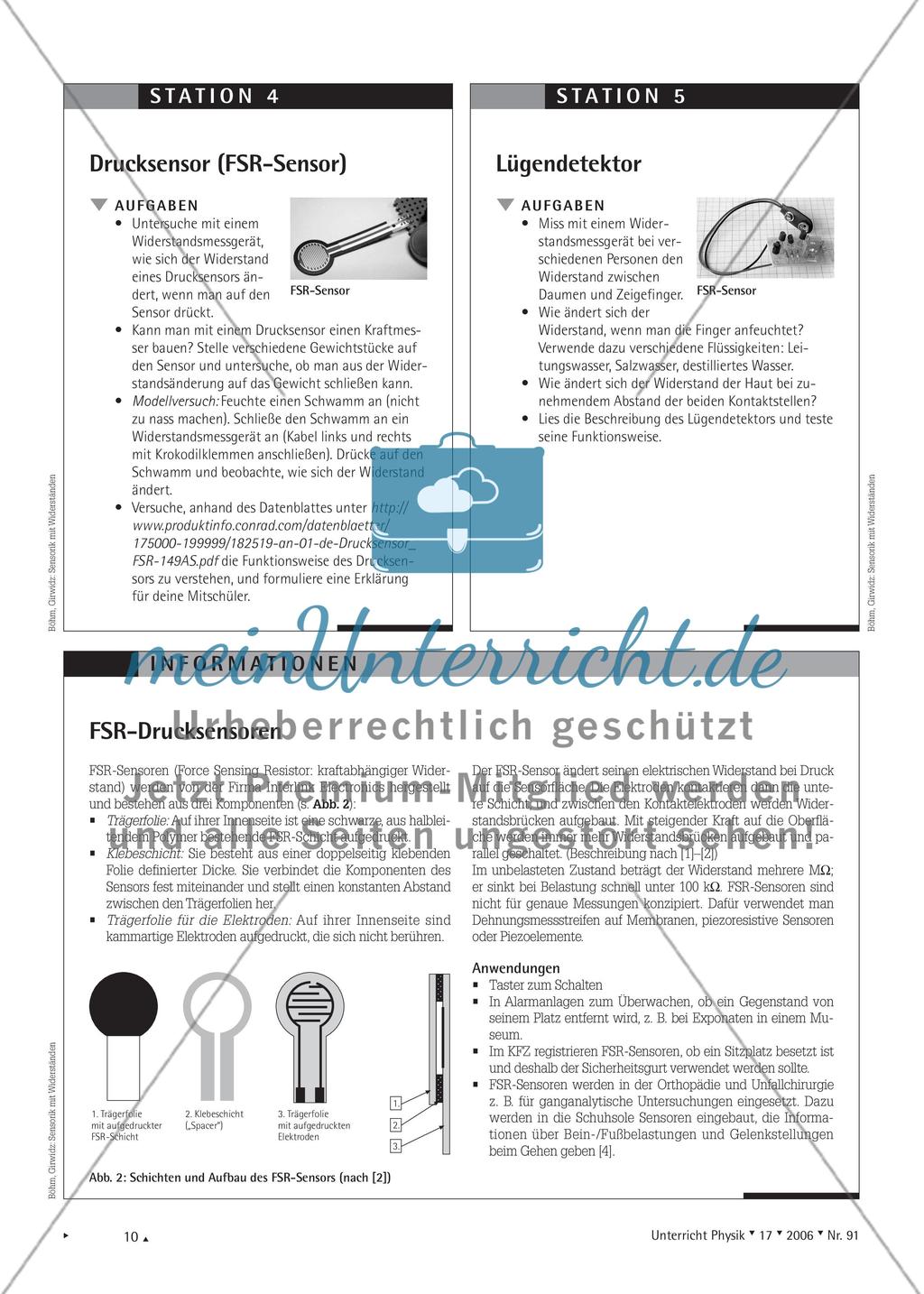 Sensorik mit Widerständen - Erkundung verschiedener Geräte und ihrer Funktionsweise Preview 4