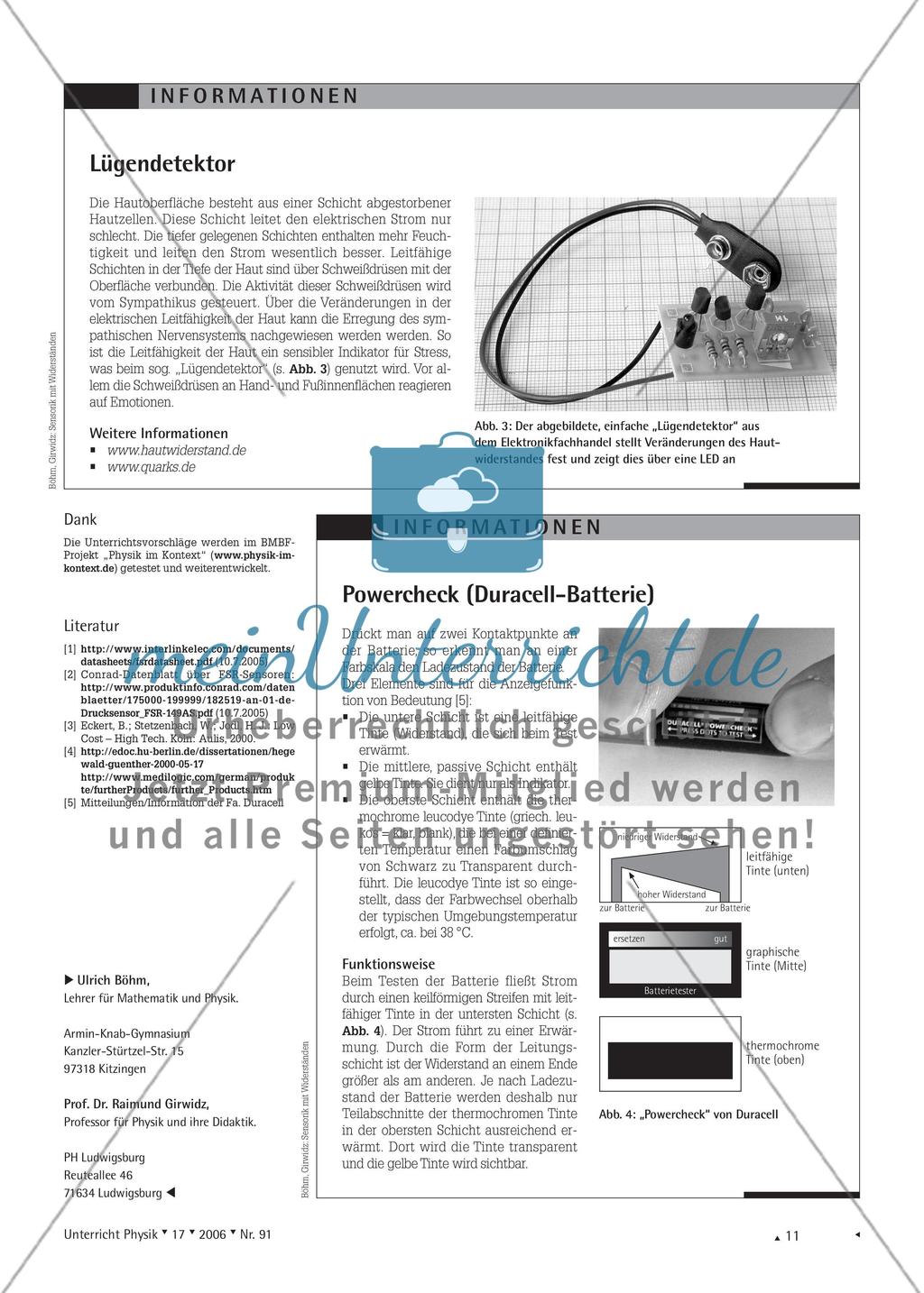 Sensorik mit Widerständen - Erkundung verschiedener Geräte und ihrer Funktionsweise Preview 5