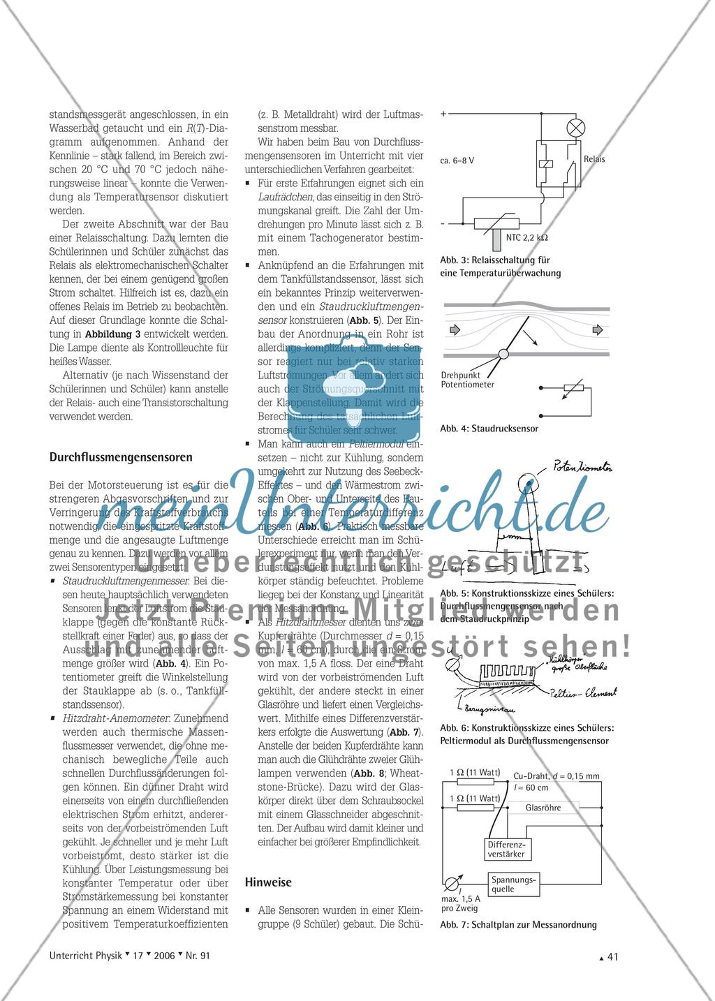 Motorsensoren - Konstruktionsprojekte im naturwissenschaftlichen Unterricht Preview 2