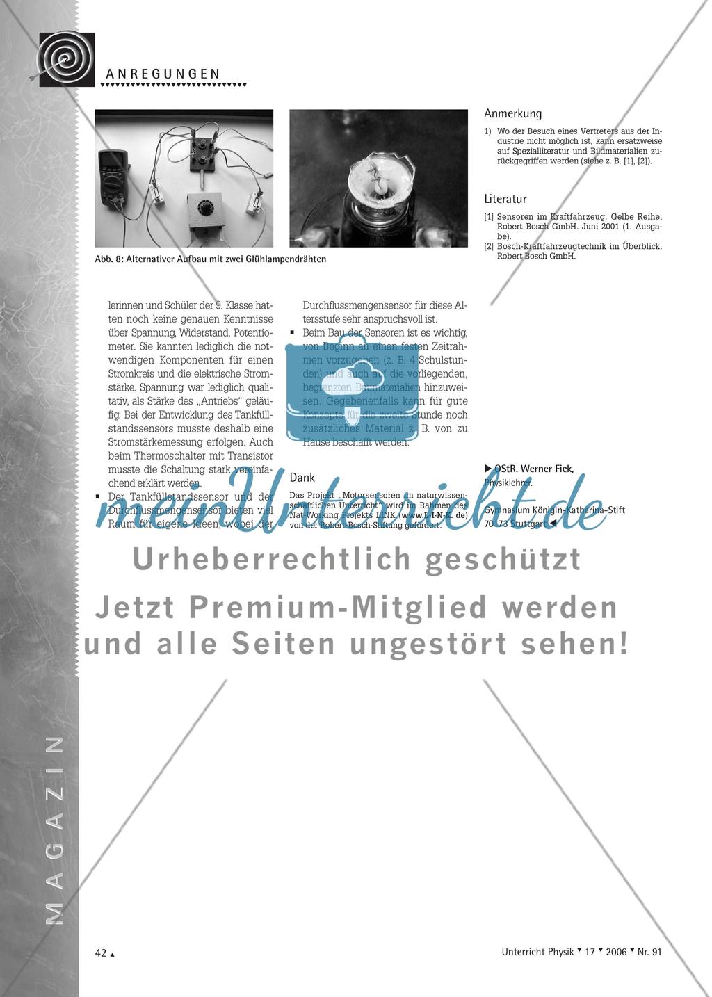 Motorsensoren - Konstruktionsprojekte im naturwissenschaftlichen Unterricht Preview 3