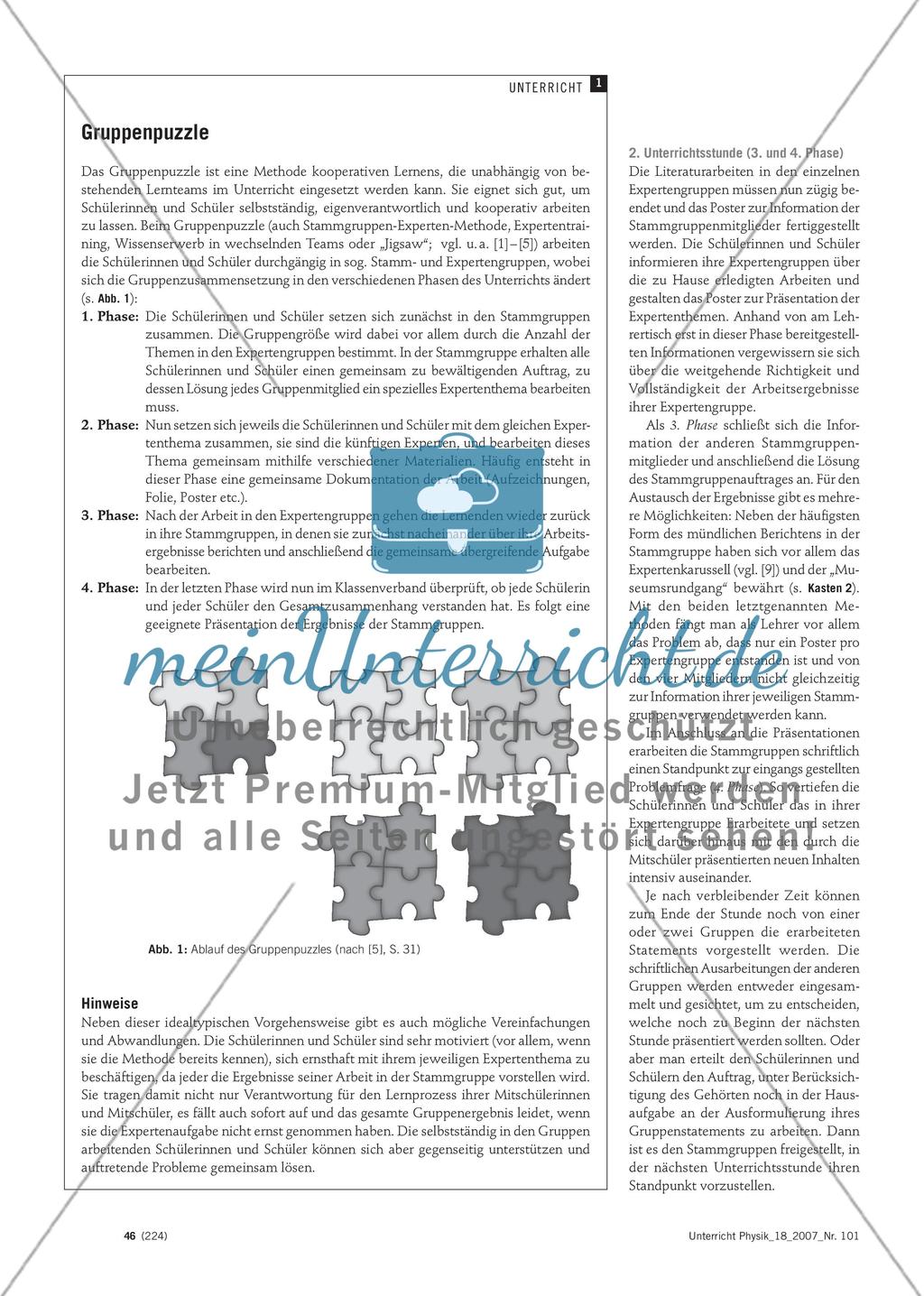 Gruppenpuzzle zum Thema Regenerative Energieträger Preview 2