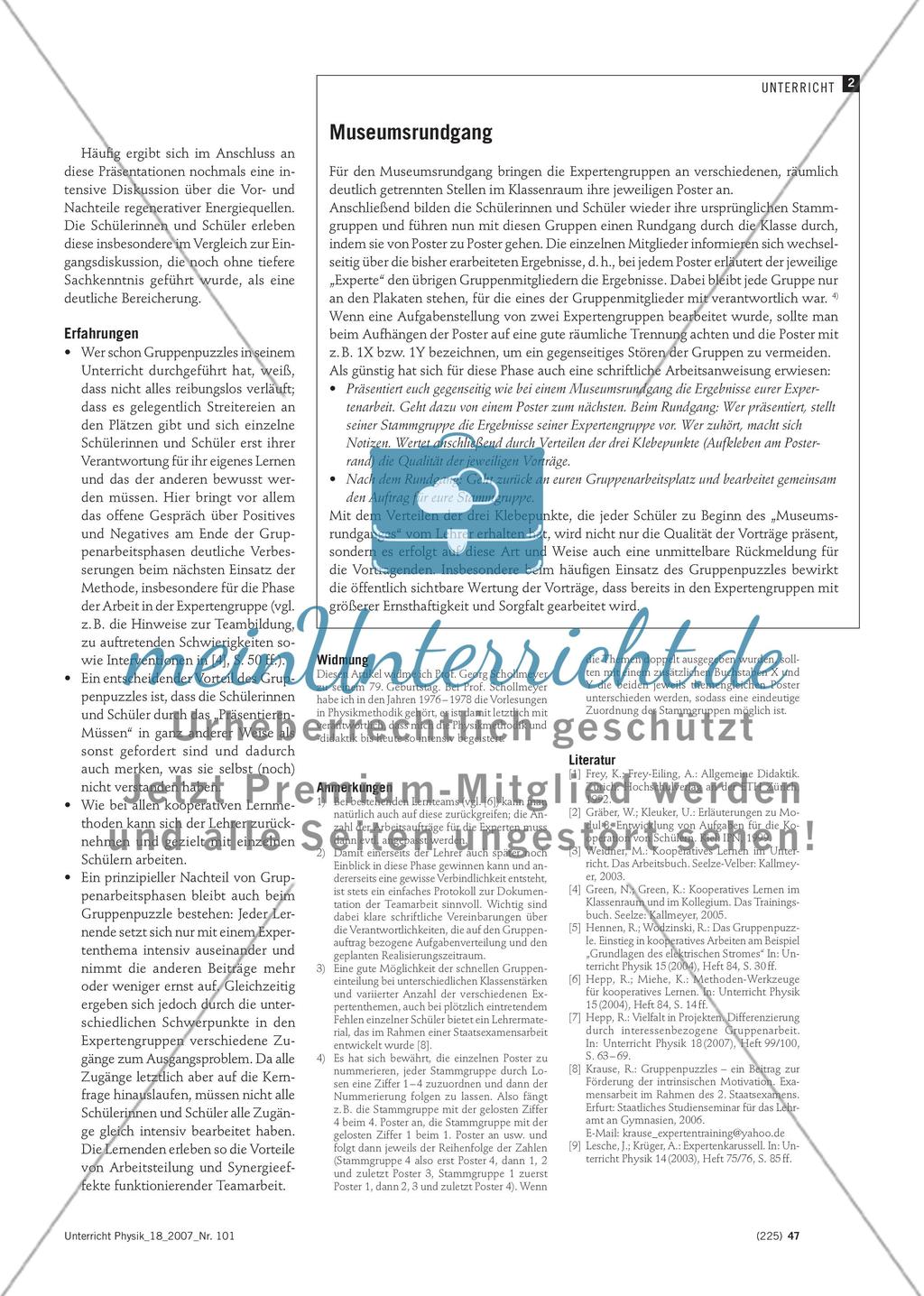 Gruppenpuzzle zum Thema Regenerative Energieträger Preview 3