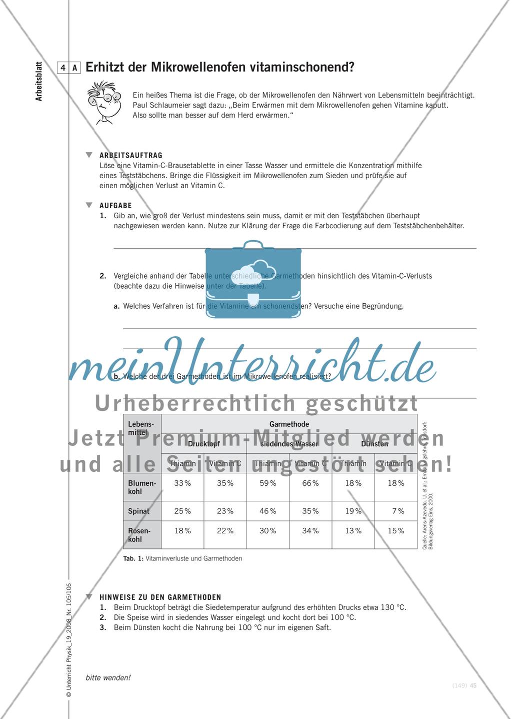 Wie funktioniert die Mikrowelle? - Untersuchungen am Mikrowellenofen im Physikunterricht der Sekundarstufe I Preview 12