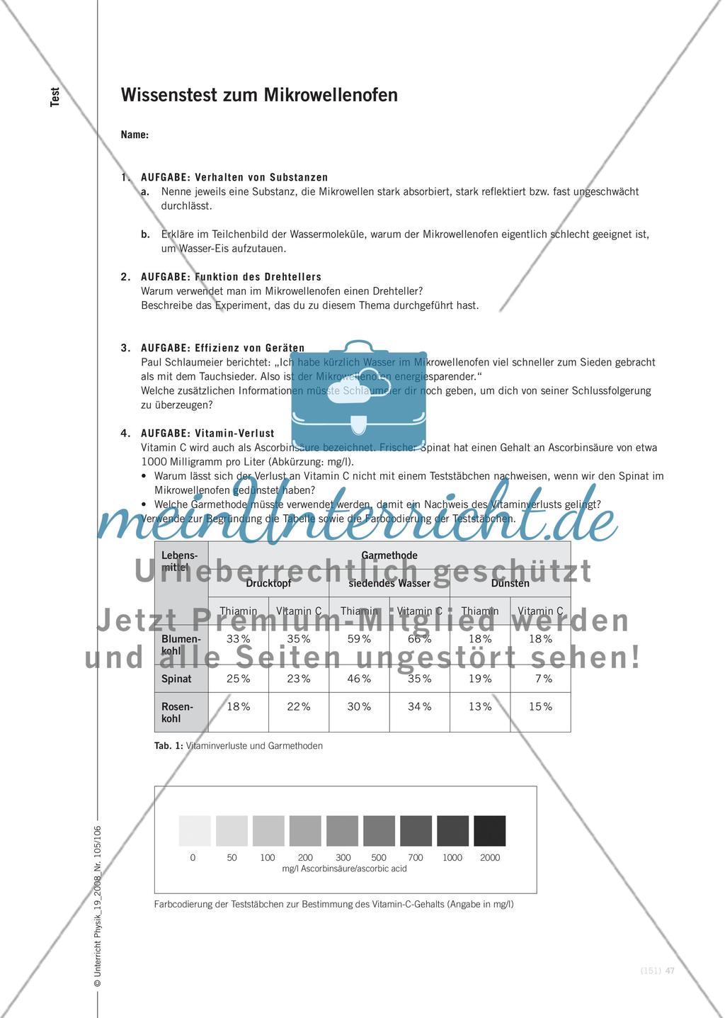 Wie funktioniert die Mikrowelle? - Untersuchungen am Mikrowellenofen im Physikunterricht der Sekundarstufe I Preview 14