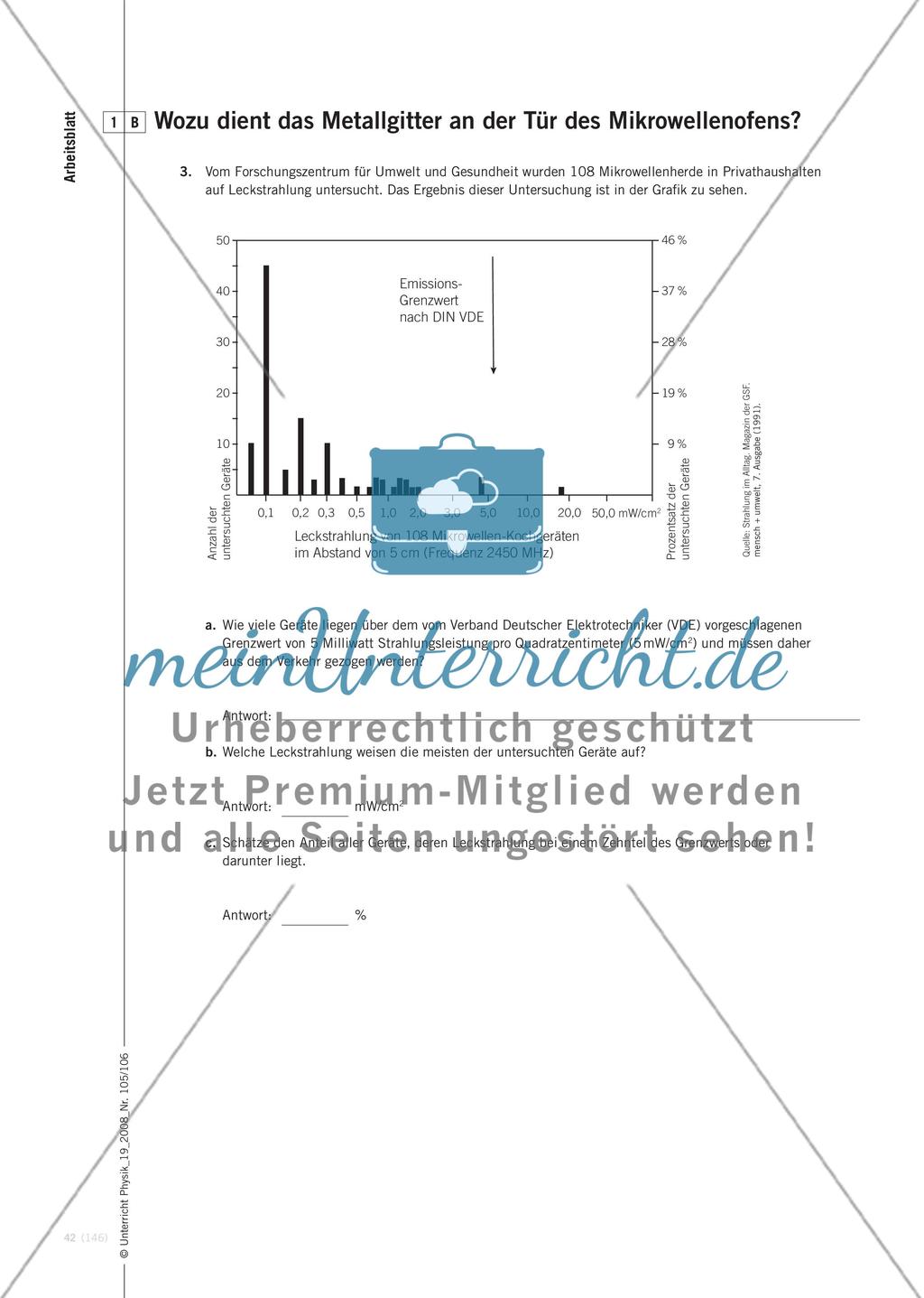 Wie funktioniert die Mikrowelle? - Untersuchungen am Mikrowellenofen im Physikunterricht der Sekundarstufe I Preview 9