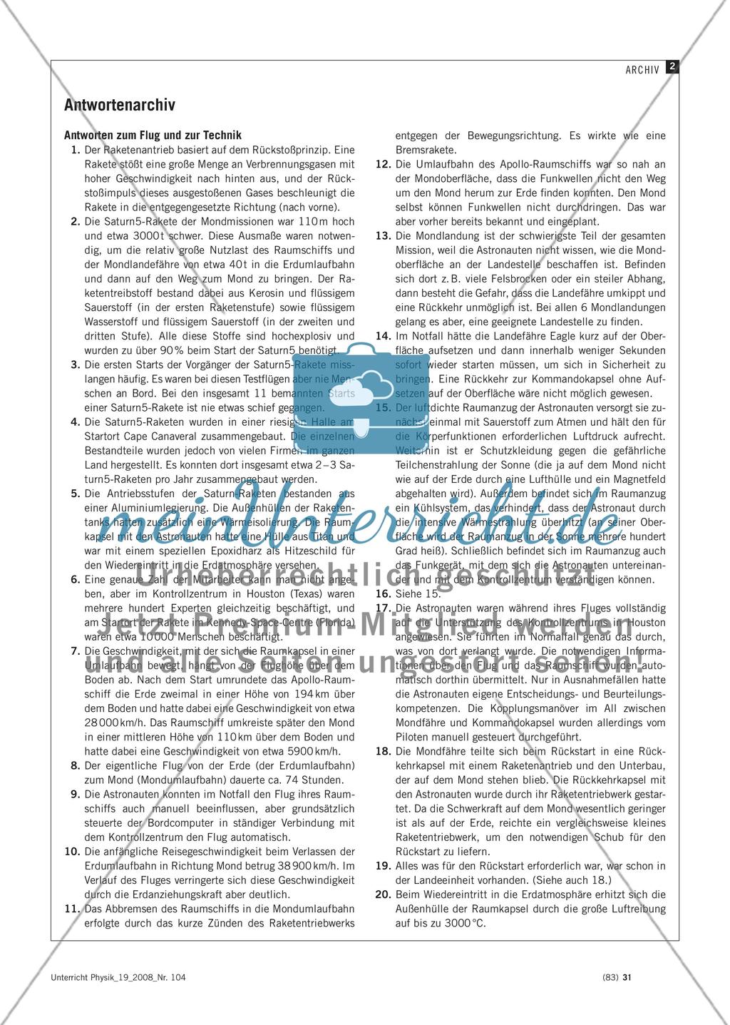 Menschen auf dem Mond - Mit Archiven attraktive Texte schreiben: Beispiel „Apollo-Mondmissionen“ Preview 4