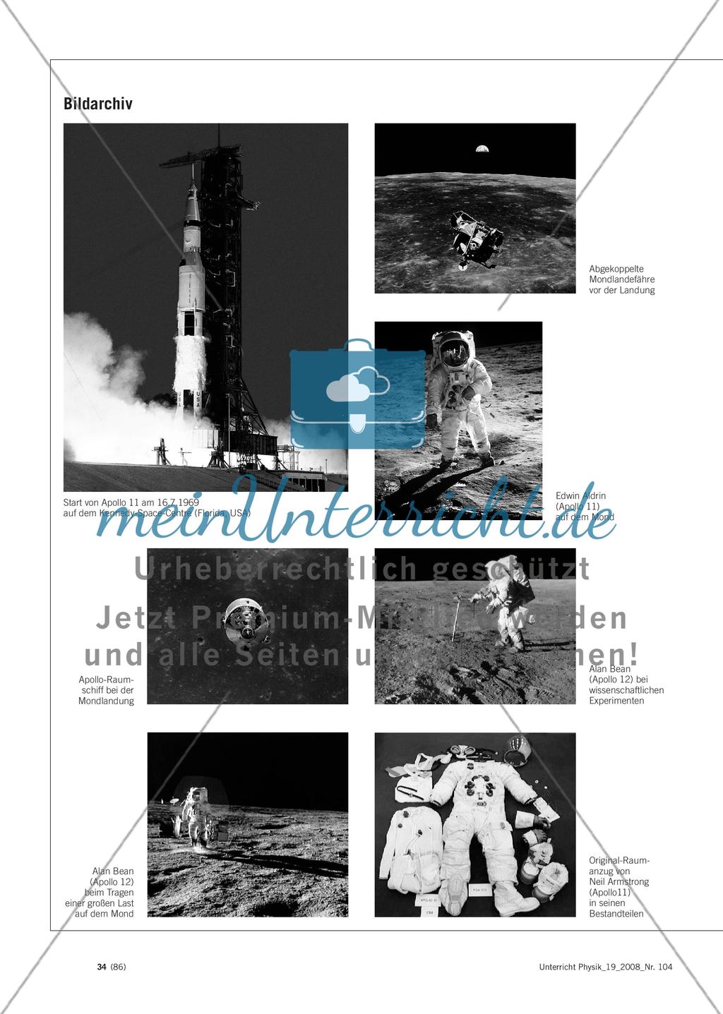 Menschen auf dem Mond - Mit Archiven attraktive Texte schreiben: Beispiel „Apollo-Mondmissionen“ Preview 7