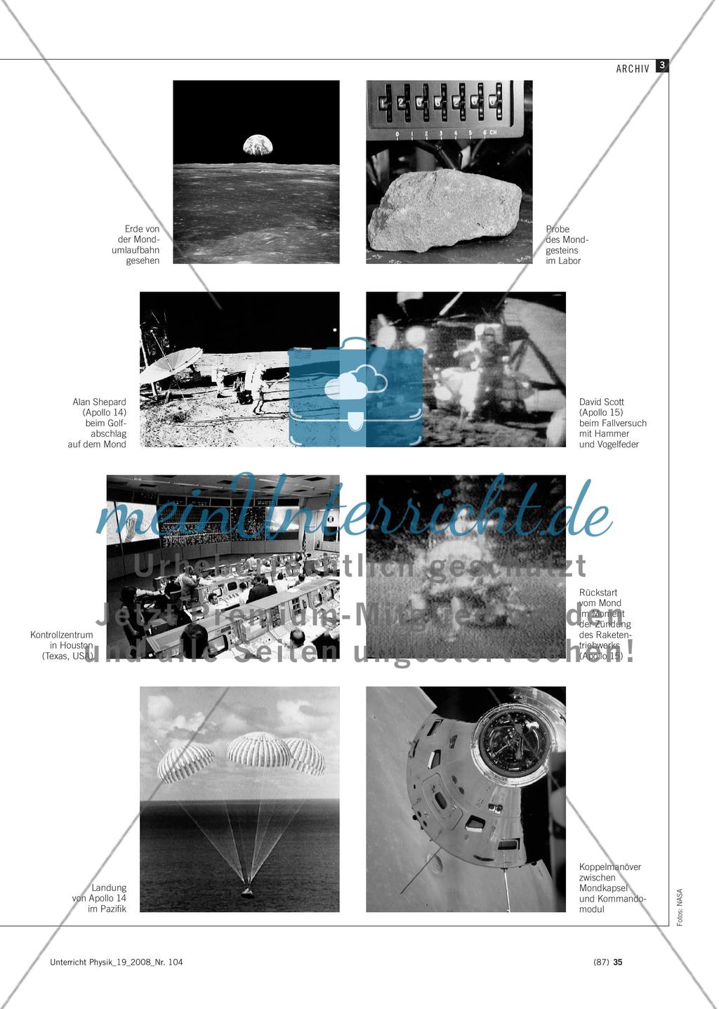 Menschen auf dem Mond - Mit Archiven attraktive Texte schreiben: Beispiel „Apollo-Mondmissionen“ Preview 8