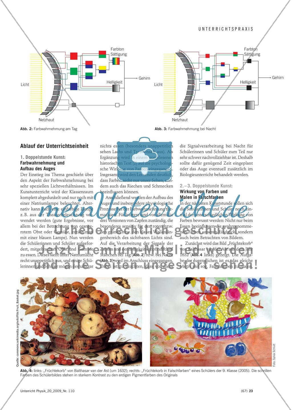 Farberlebnisse - Eine fächerverbindende Unterrichtseinheit zwischen Physik und Kunst in der Sekundarstufe I Preview 2