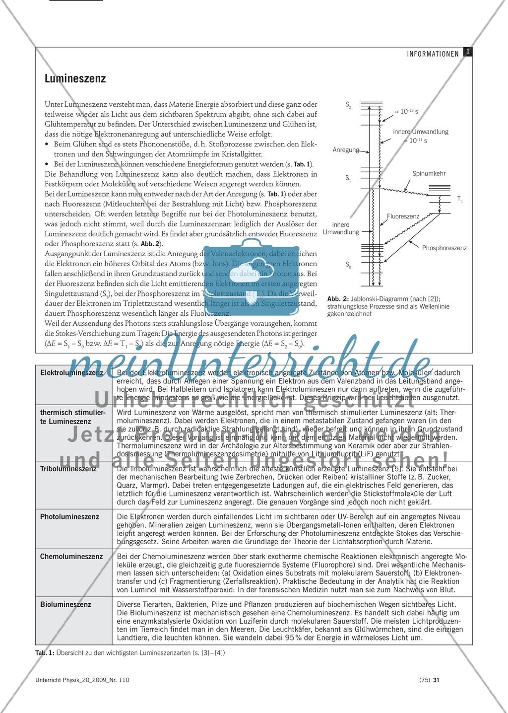 Leuchtende und bunte Steine - Licht und Farbe am Beispiel von Mineralien im Rahmen einer fachübergreifenden Unterrichtseinheit Preview 2