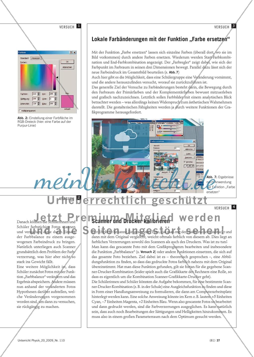Farben mischen am Computer - Sachinformationen und Experimentiervorschläge Preview 3