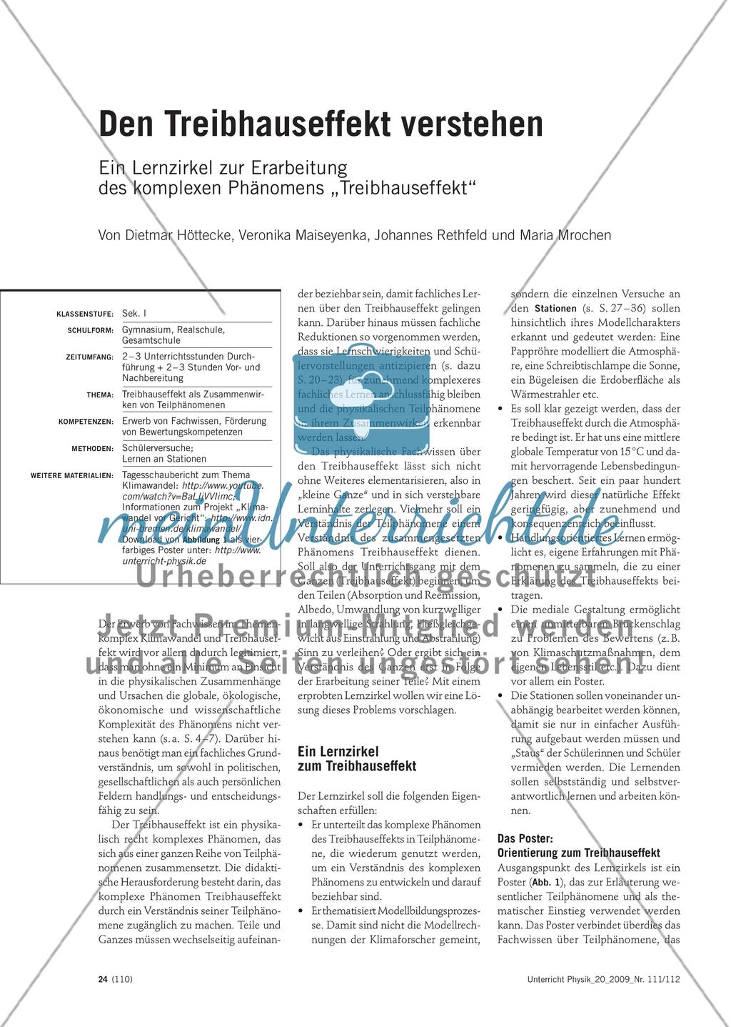 Den Treibhauseffekt verstehen Preview 1