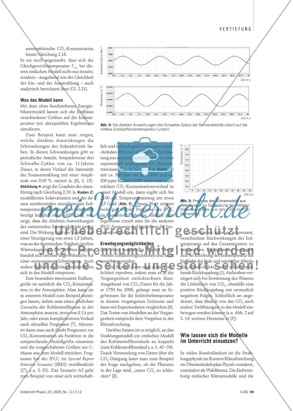 Das Klima modellieren – (k)ein Thema für den Unterricht? Preview 5