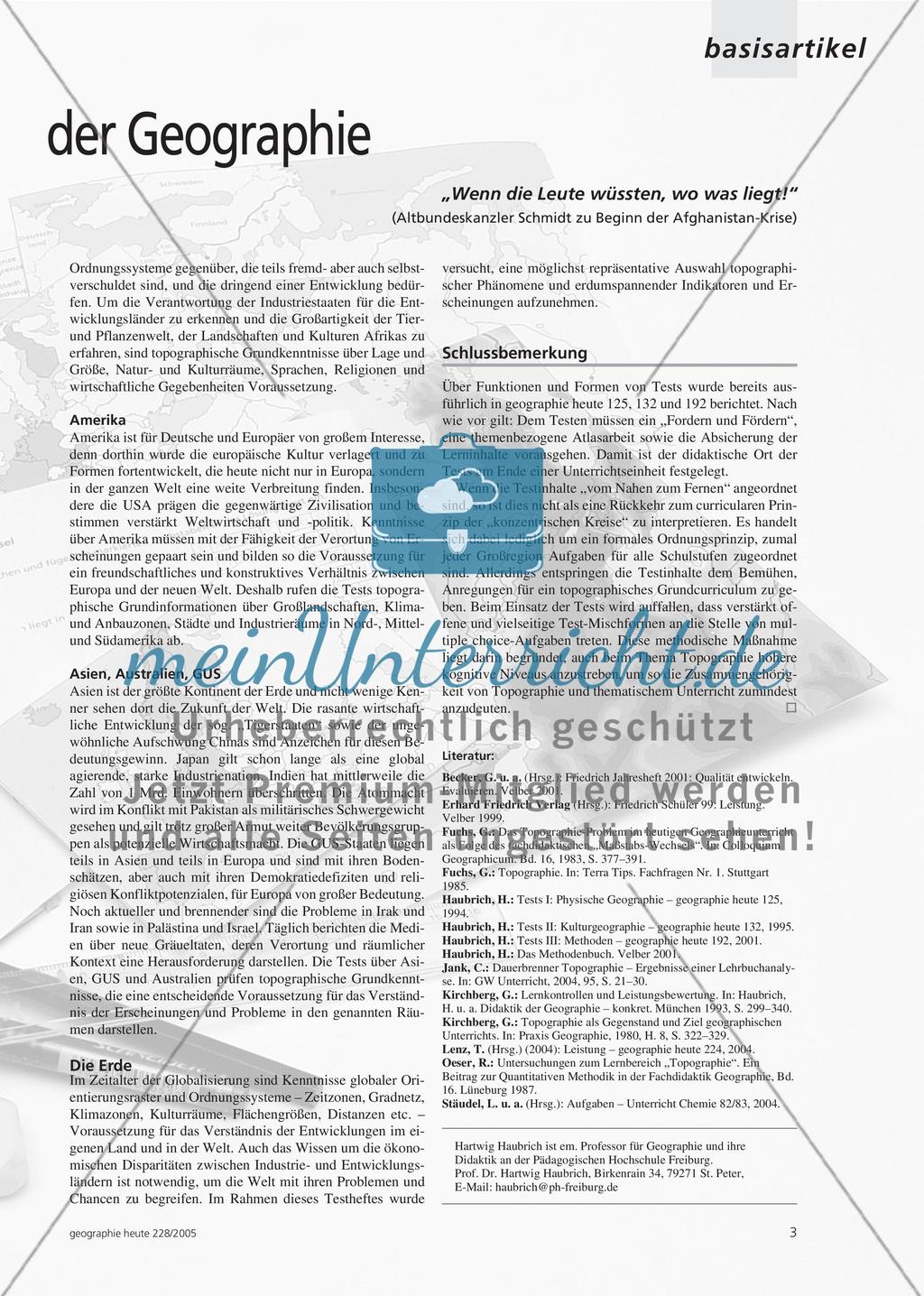 Topographie – das kleine Einmaleins der Geographie Preview 2