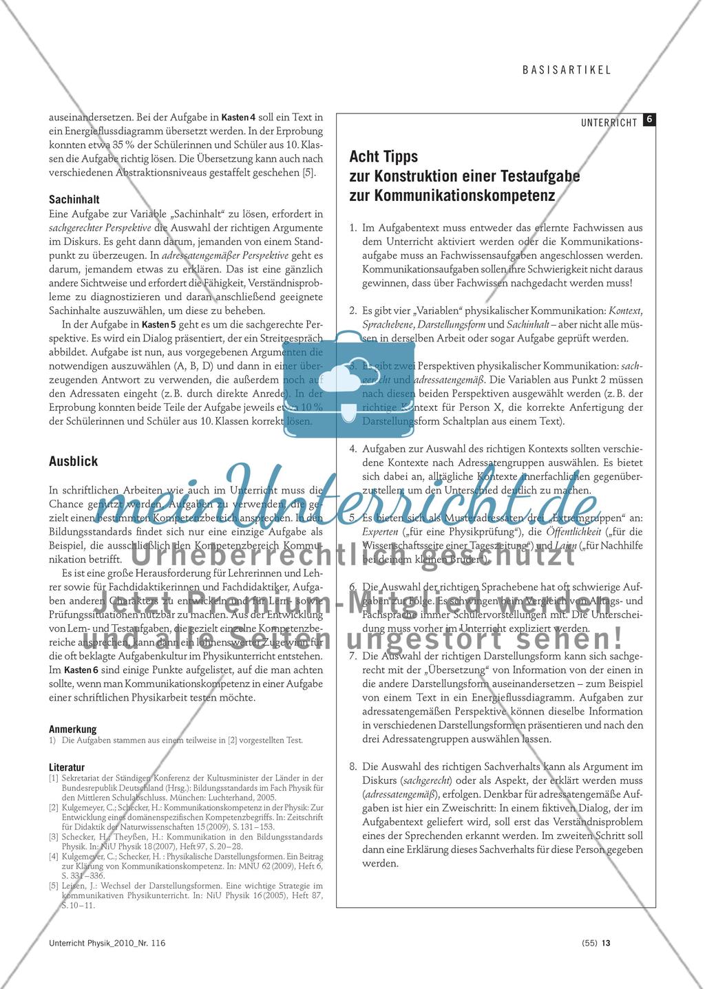 Physikalische Kommunikationskompetenz überprüfen Preview 5