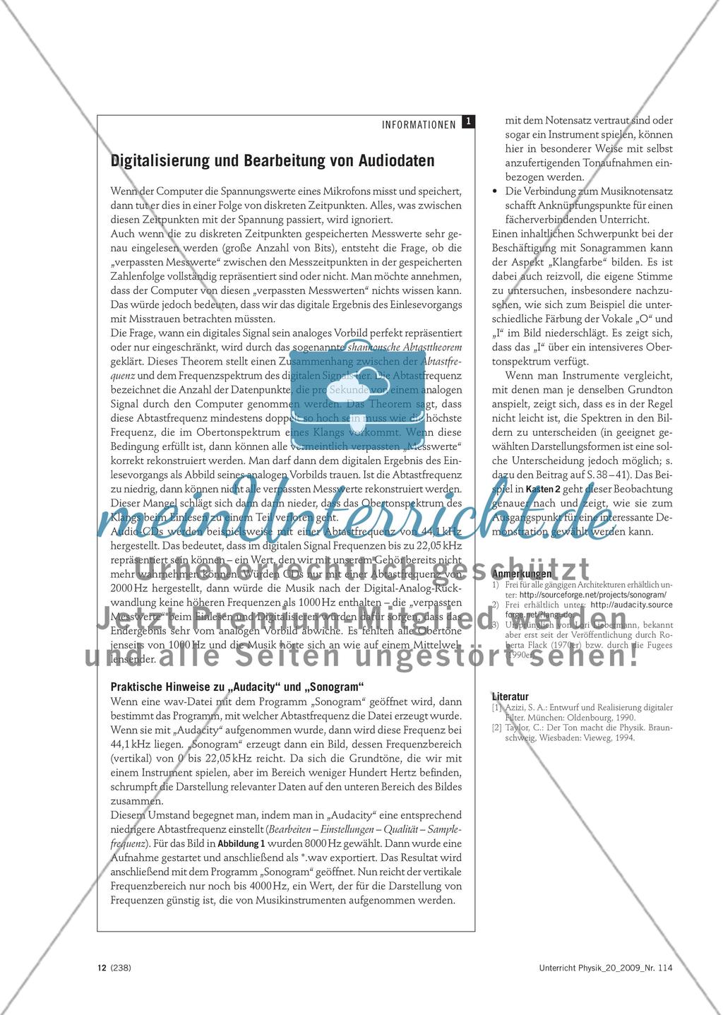 Klänge hören und lesen - Akustische Phänomene durch einen Wechsel der Darstellungsformen erkunden Preview 3