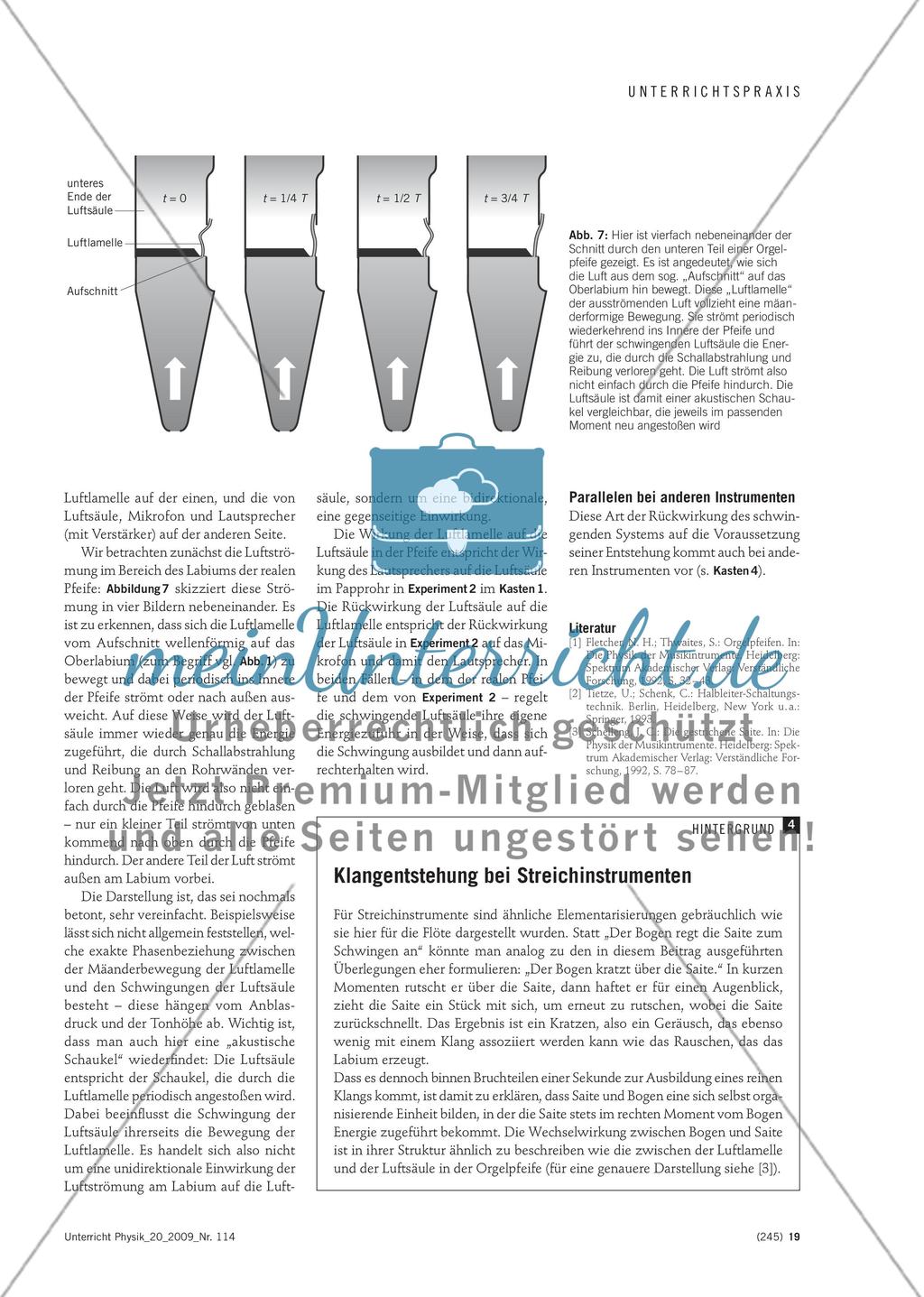 Aus dem Rauschen der volle Klang - Modellexperimente zur Klangentstehung in Orgel und Flöte Preview 6
