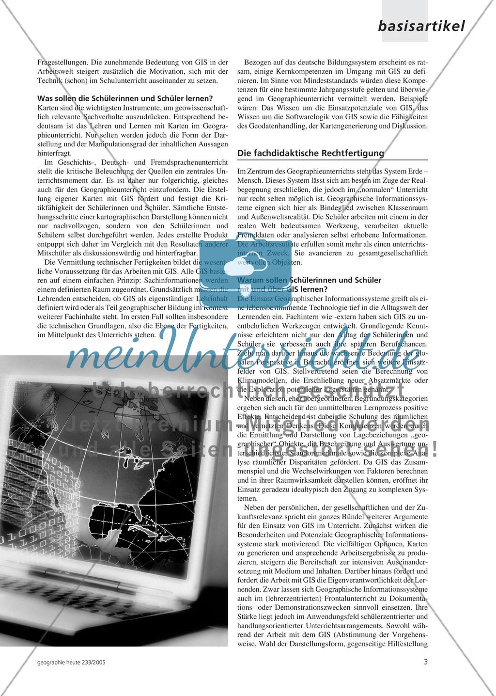 Didaktik und Methodik des schulischen GIS-Einsatze Preview 2