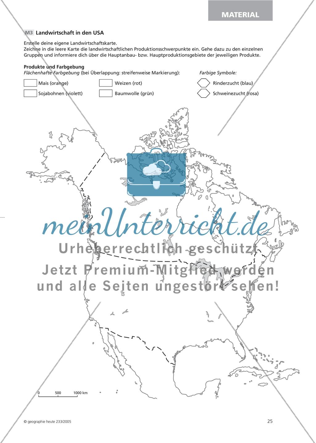 Arbeiten mit dem GIS-Nationalatlas USA - Eine GIS-gestützte Einführung in die Landwirtschaft der USA Preview 4
