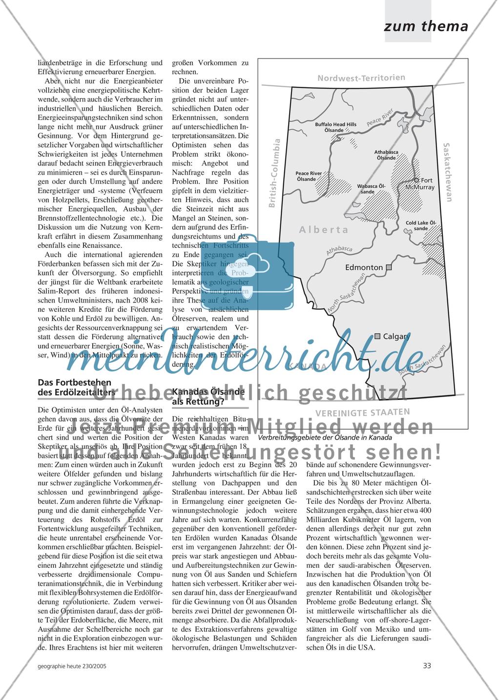 Kanada - Öldorado der Zukunft? Preview 2