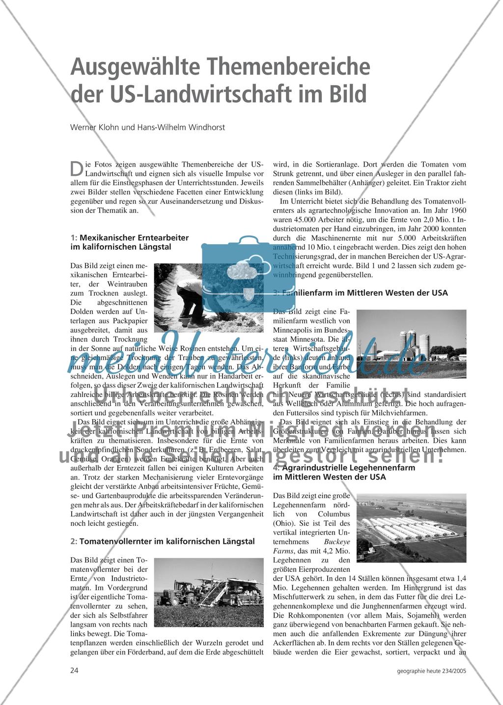 Ausgewählte Themenbereiche der US-Landwirtschaft im Bild Preview 1
