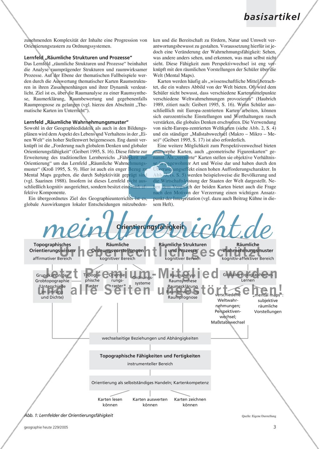 Thematische Karten im Geographieunterricht Preview 2