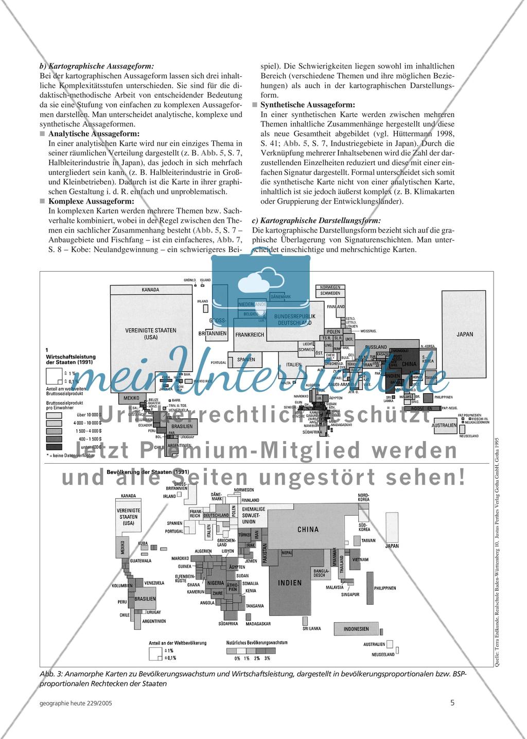 Thematische Karten im Geographieunterricht Preview 4