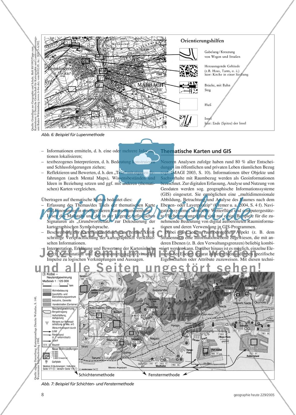 Thematische Karten im Geographieunterricht Preview 7