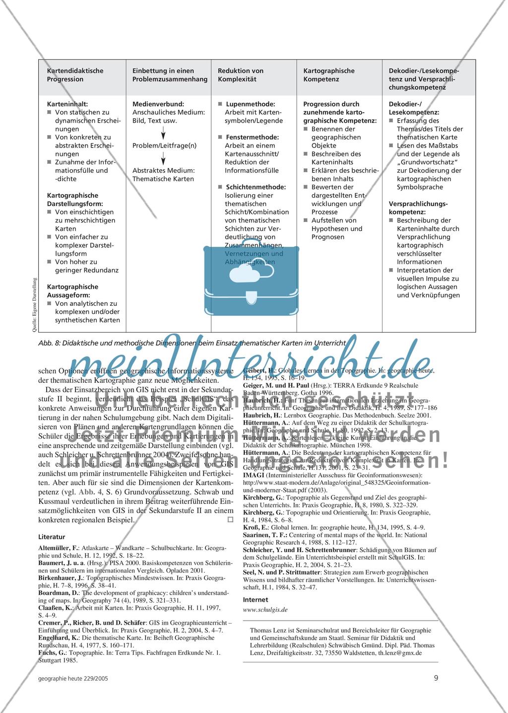 Thematische Karten im Geographieunterricht Preview 8