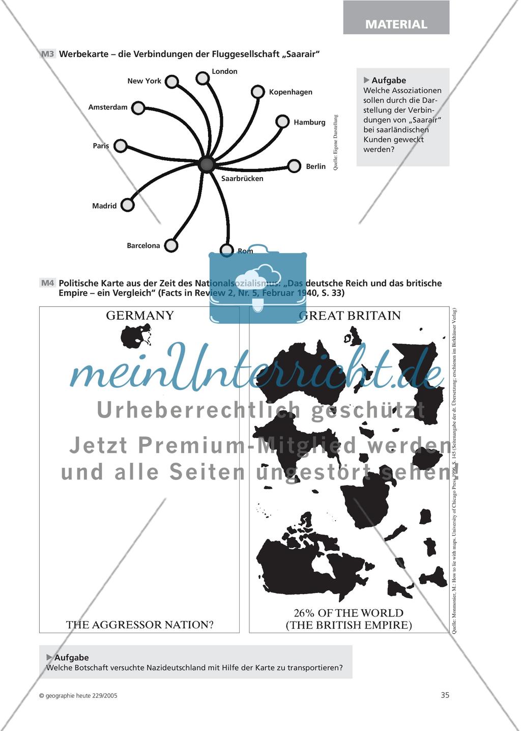 Interpretation und Manipulation in der thematischen Kartographie - Schüler überprüfen Kartenaussagen Preview 4