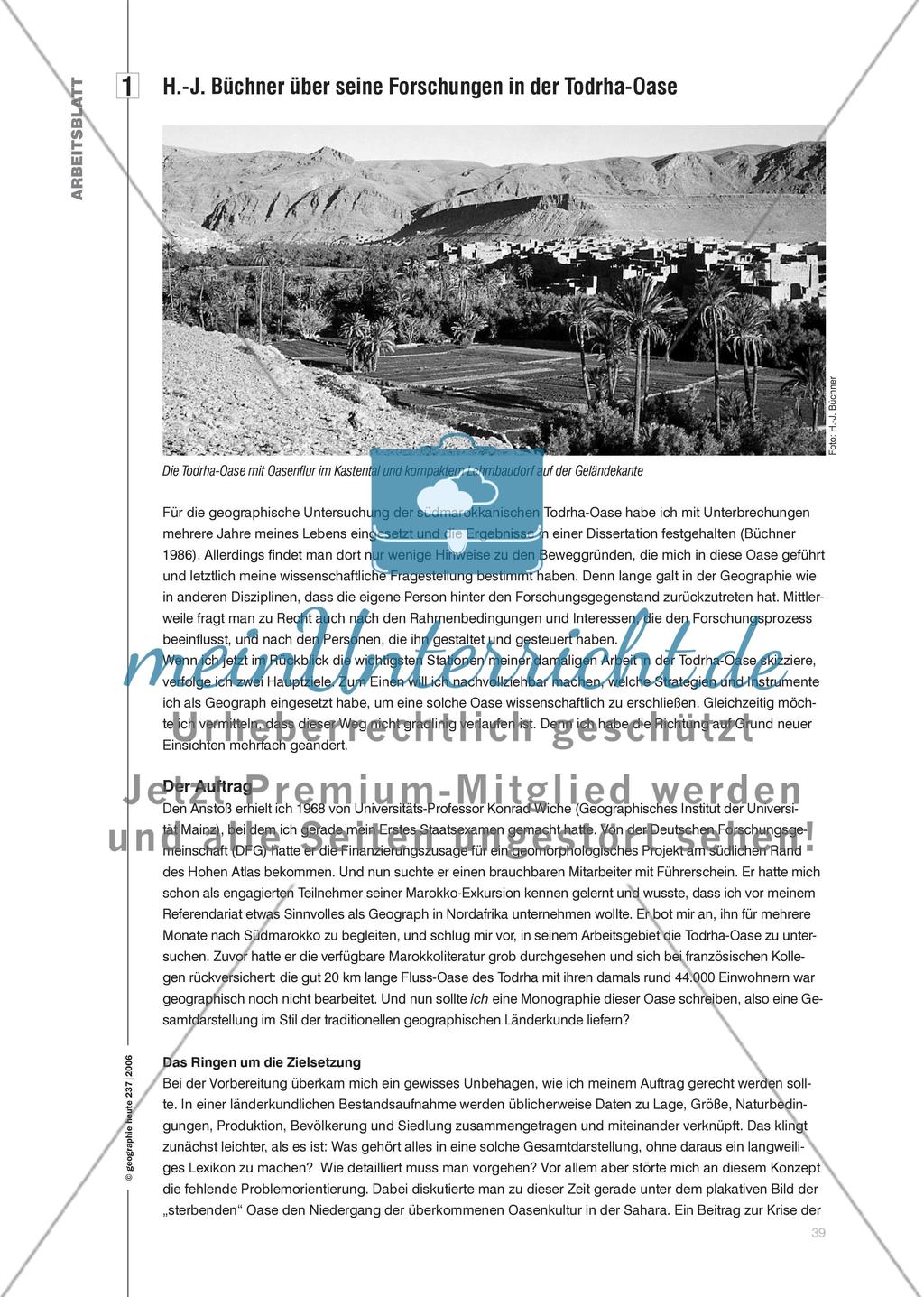Persönliche Notizen zur Erforschung der Todrha-Oase - Ein Beitrag zur wissenschaftspropädeutischen Orientierung Preview 3