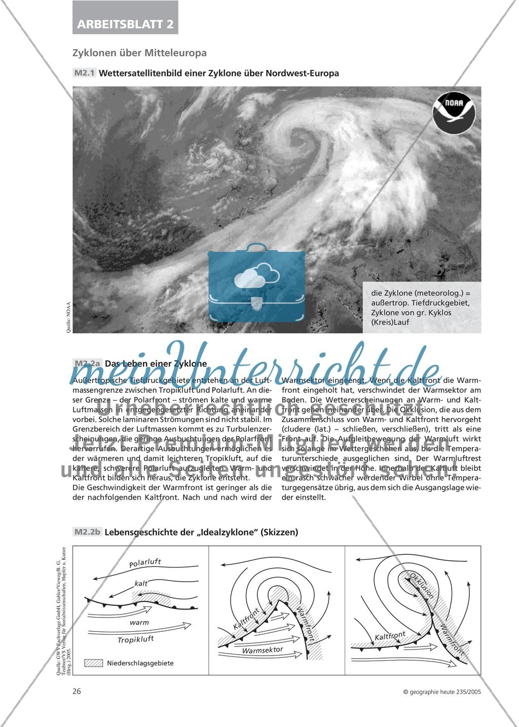 Tropisch oder außertropisch? - Mit Wettersatellitenbildern Tiefdruckgebiete vergleichen Preview 5