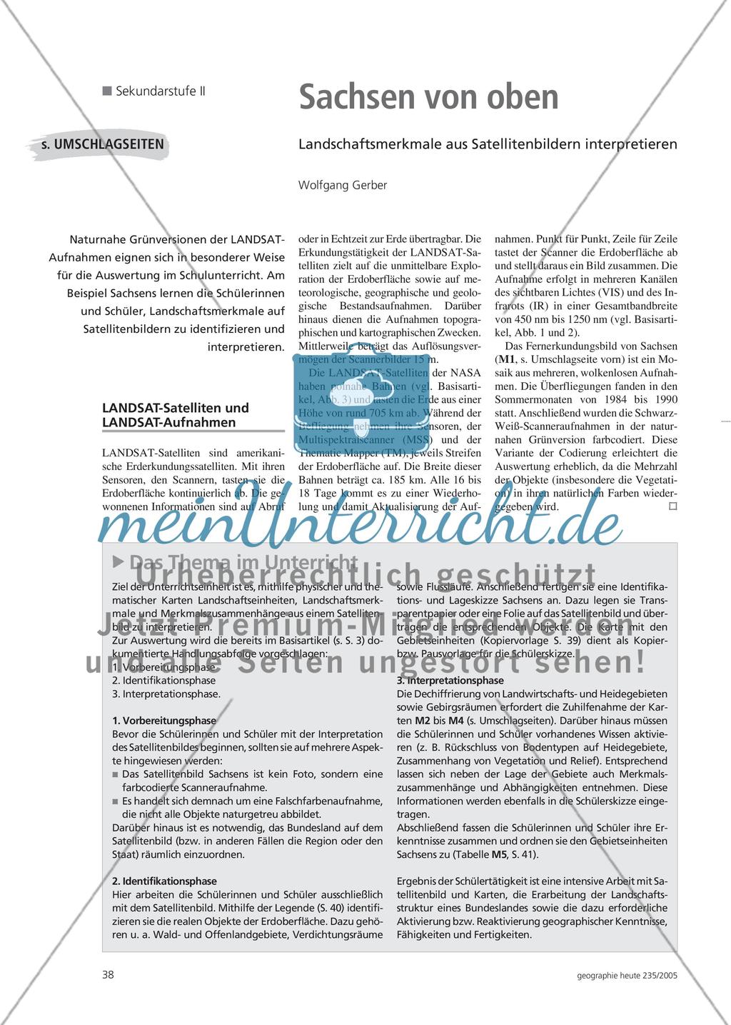 Sachsen von oben - Landschaftsmerkmale aus Satellitenbildern interpretieren Preview 1