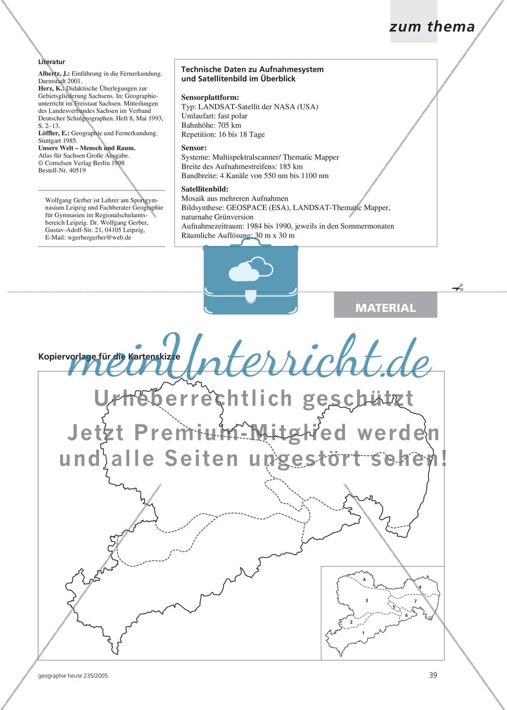 Sachsen von oben - Landschaftsmerkmale aus Satellitenbildern interpretieren Preview 2