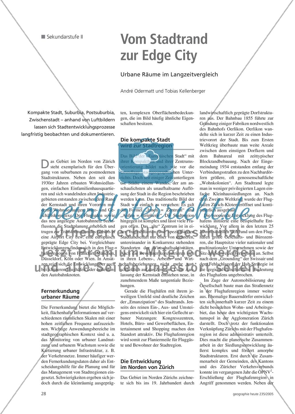 Vom Stadtrand zur Edge City - Urbane Räume im Langzeitvergleich Preview 1