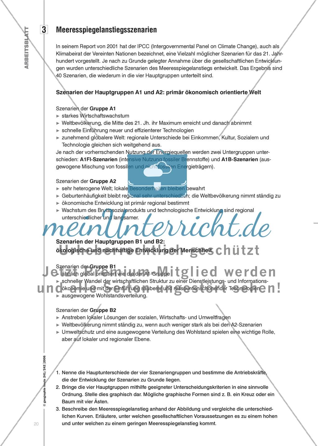 Land unter in Schleswig-Holstein? - Eine Unterrichtsanregung zu Klimawandel und Meeresspiegelanstieg Preview 5