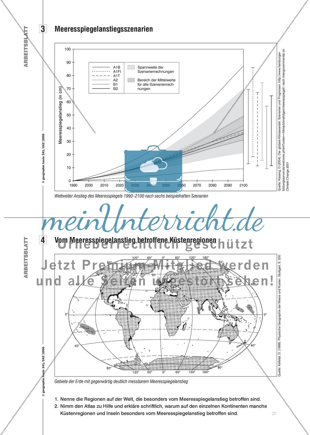 Land unter in Schleswig-Holstein? - Eine Unterrichtsanregung zu Klimawandel und Meeresspiegelanstieg Preview 6