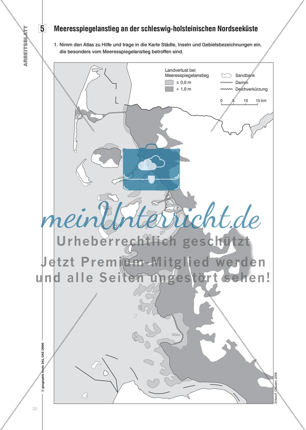 Land unter in Schleswig-Holstein? - Eine Unterrichtsanregung zu Klimawandel und Meeresspiegelanstieg Preview 7