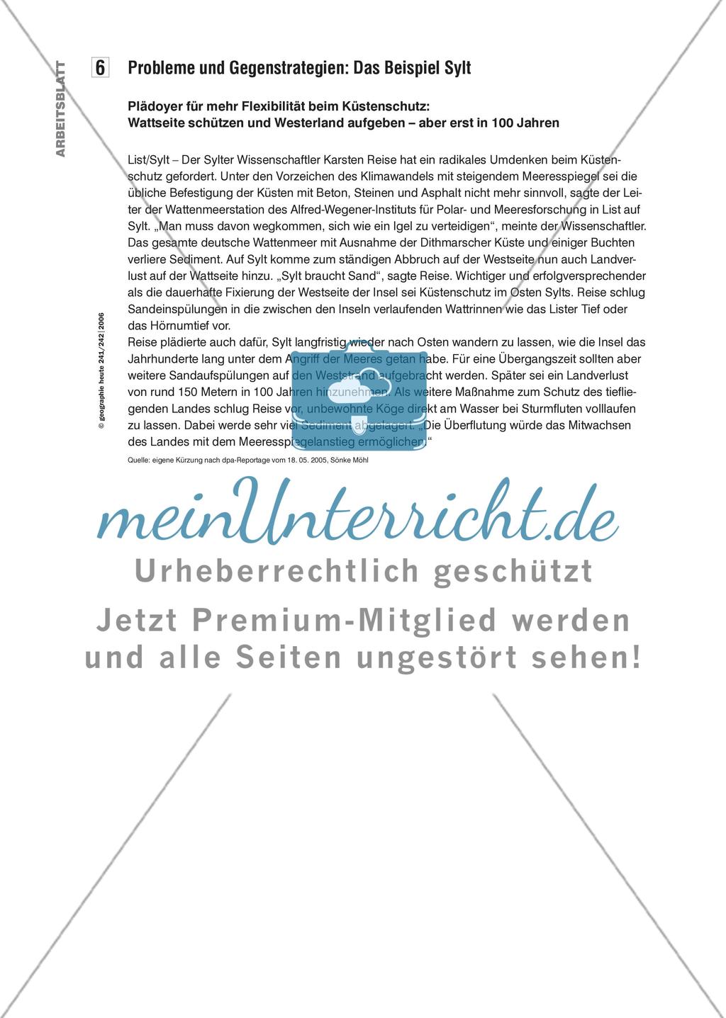 Land unter in Schleswig-Holstein? - Eine Unterrichtsanregung zu Klimawandel und Meeresspiegelanstieg Preview 9